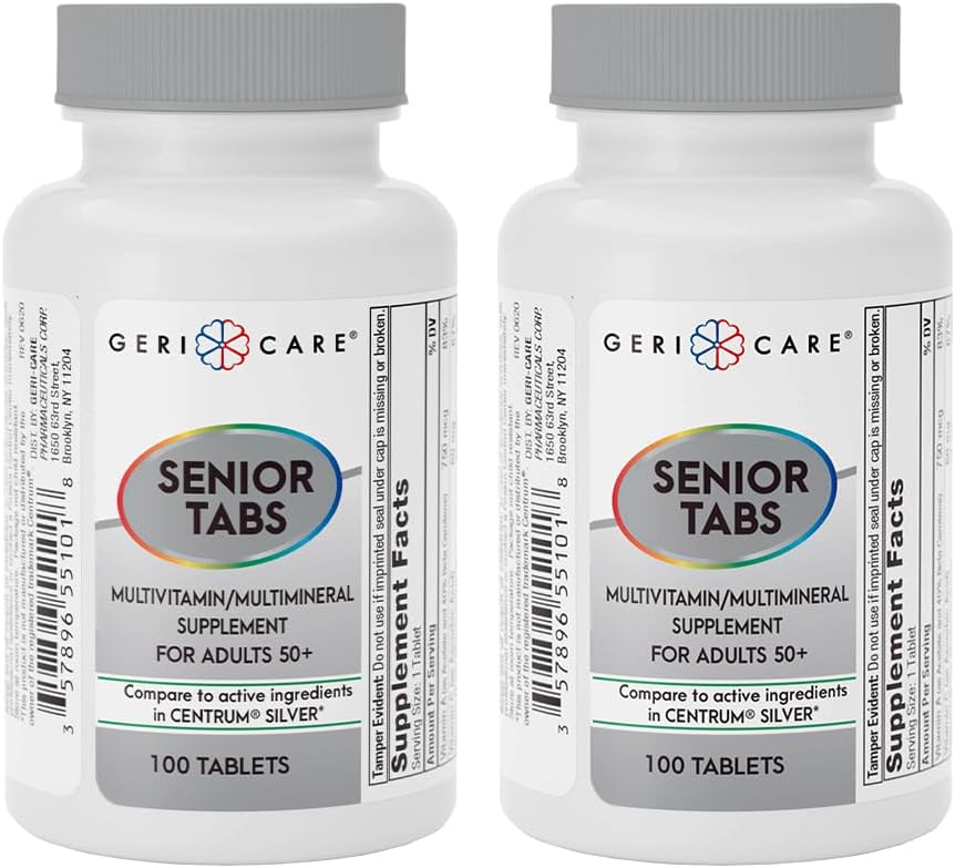 GeriCare Senior Tab 50+ Multivitamin and Minerals Tablets, 100 Tablets - görsel 7