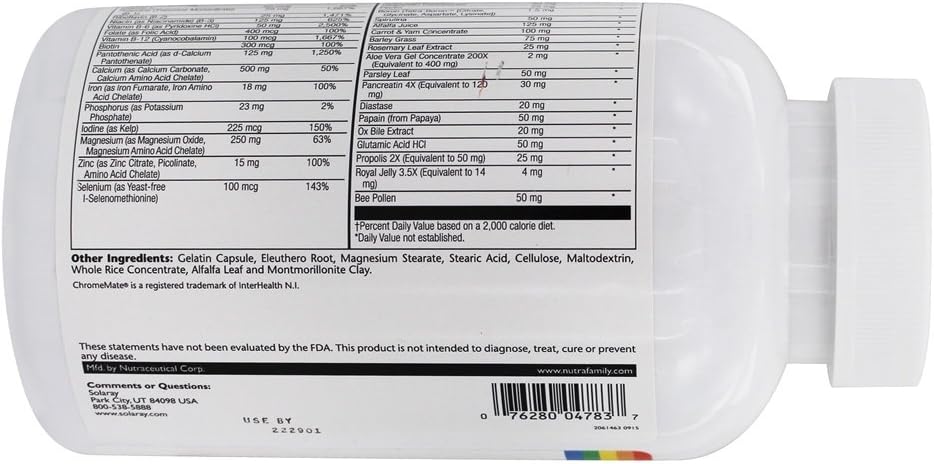 Solaray Spectro Multivitamin - 360 Capsules - görsel 4