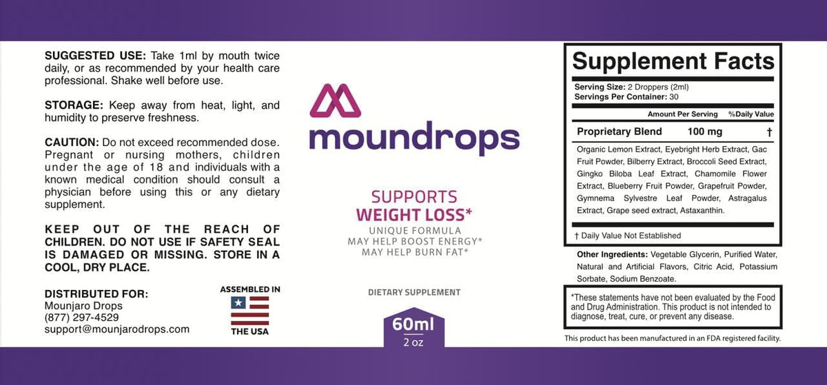 Moundrops Official Liquid Formulation – All-Natural Energy Support (Pack of 5) - görsel 2