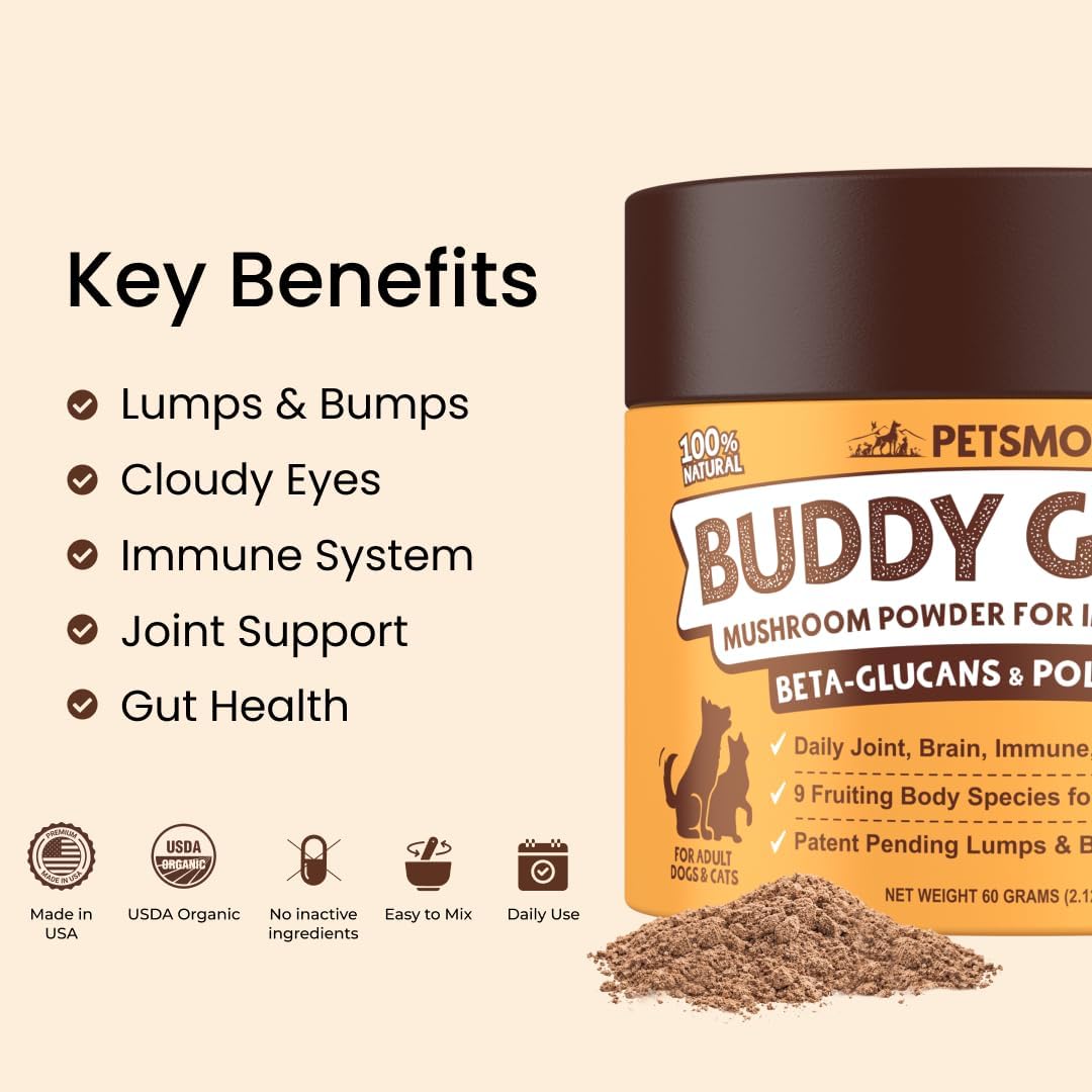 Petsmont Buddy Guard Organic Mushroom Blend for Dogs and Cats - görsel 2