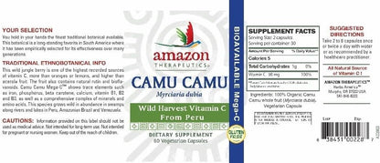 Camu-Camu Mega C 500 mg – Wild Crafted Vitamin C Supplement