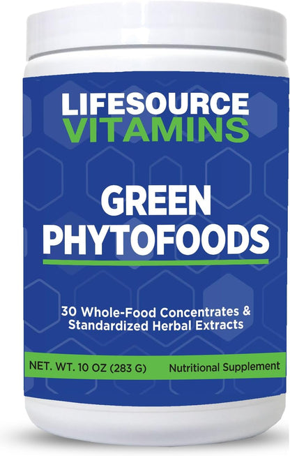 LifeSource Vitamins Green Phyto Foods 283 g - 27 Organic Vegetables - 72 Minerals