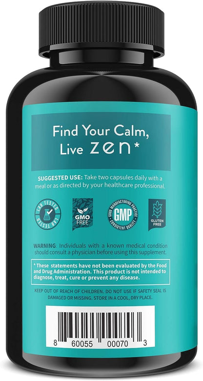 WellPath Zen Stress Relief Supplement + Mood Support (180 Capsules)