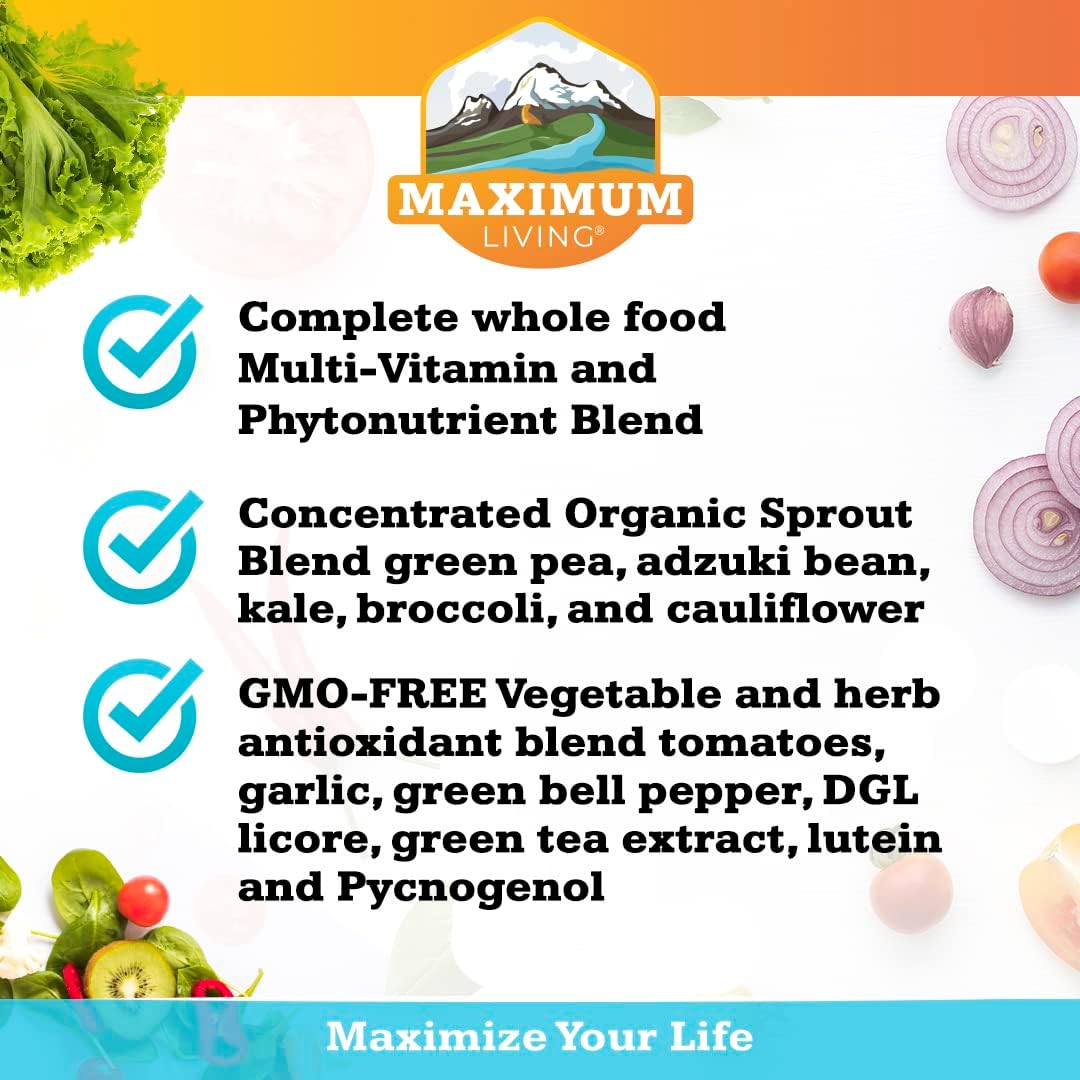 Vita-Sprout Whole-Food Multivitamin & Phytonutrient Blend, 120 Capsules - görsel 4