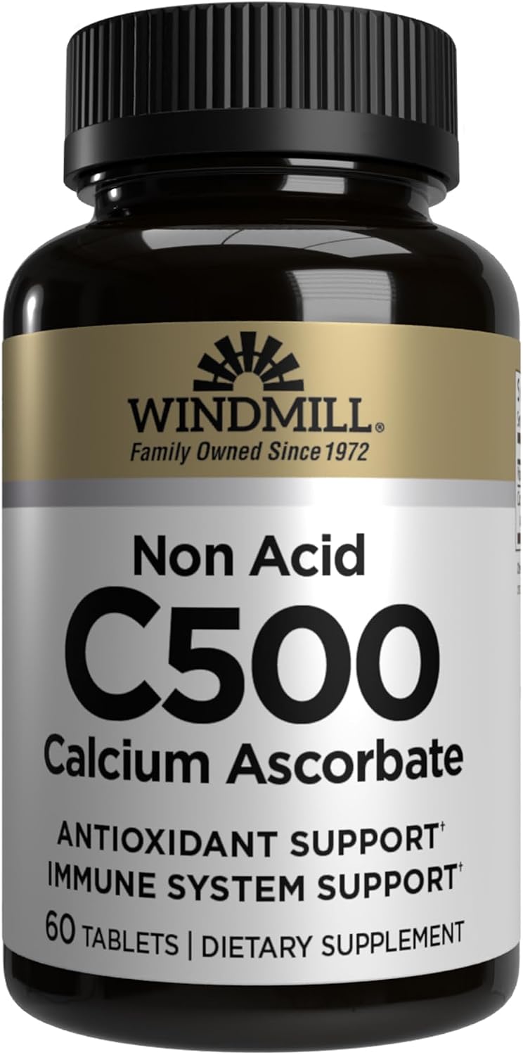 Vitamin C 500mg Non-Acid Tablets, 60 Count - görsel 1