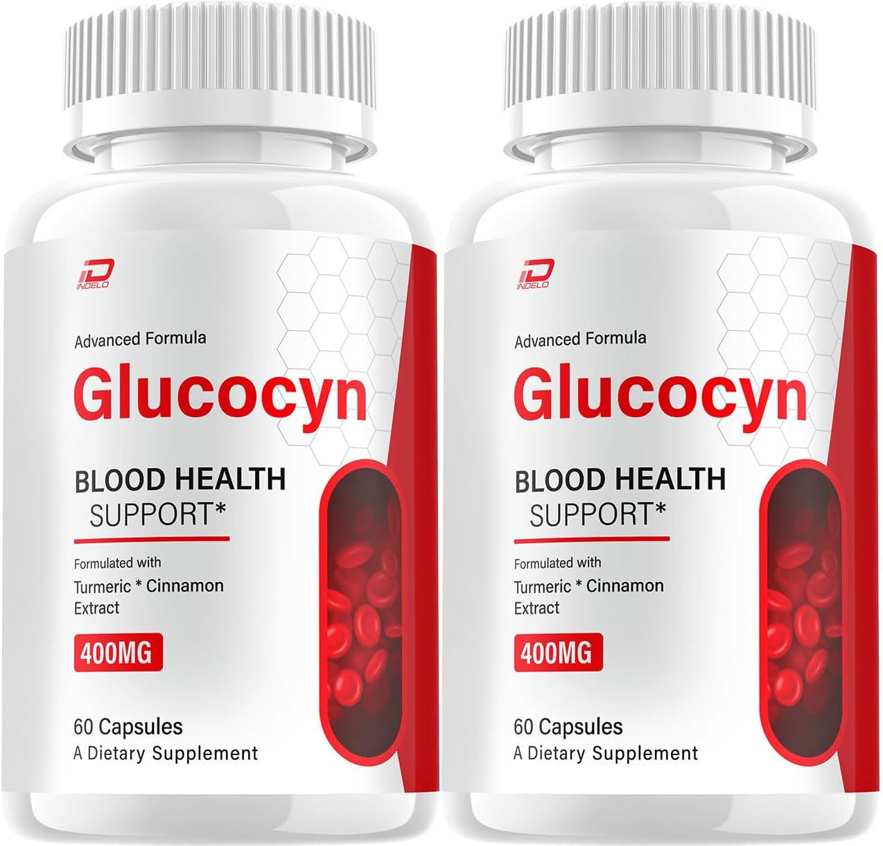 Glucocyn Capsules – All-Natural Blood Sugar Support Supplement, 120 Capsules (2-Pack) - görsel 1