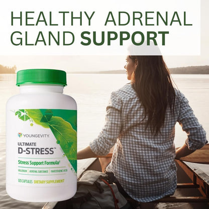 Youngevity Ultimate D-Stress – Natural Stress Relief Supplement, 120 Capsules
