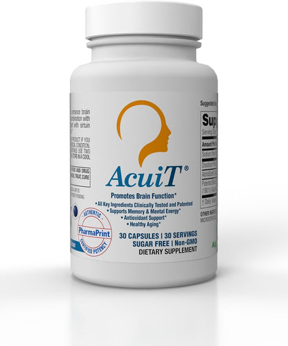PharmaPrint AcuiT – Cognitive Support Food Supplement with Alpha-GPC, 30 Capsules