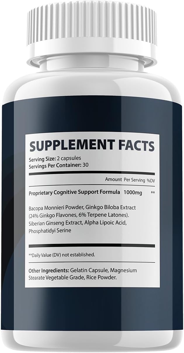 SynaBoost Brain Supplement Capsules – All-Natural Memory & Focus Formula (300 Capsules) - görsel 3
