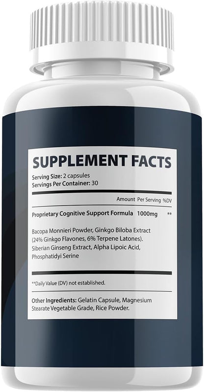 SynaBoost Brain Supplement Capsules – All-Natural Memory & Focus Formula (300 Capsules)
