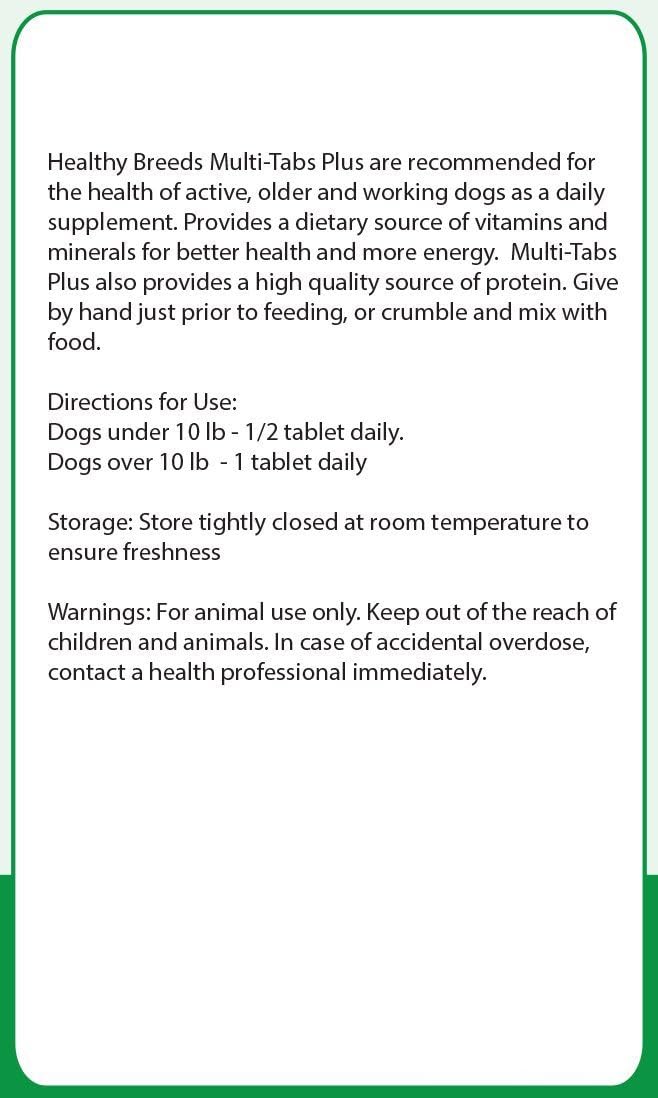 Healthy Breeds Chinook Multi-Tabs Plus Chewable Tablets 180 Count - görsel 2