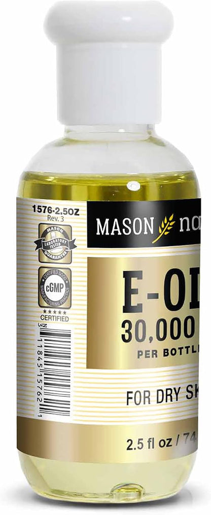 Mason Natural Vitamin E Oil 30,000 IU – Pure Skin Oil, 74 ml