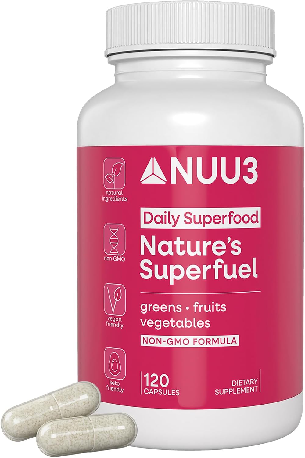 Nature’s Superfuel – Fruits & Veggies Capsules for Men & Women - görsel 1