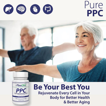 Nutrasal PhosChol PPC Polyenyl PhosphatidylCholine Choline Supplement 900mg 300 Gelatine Capsules