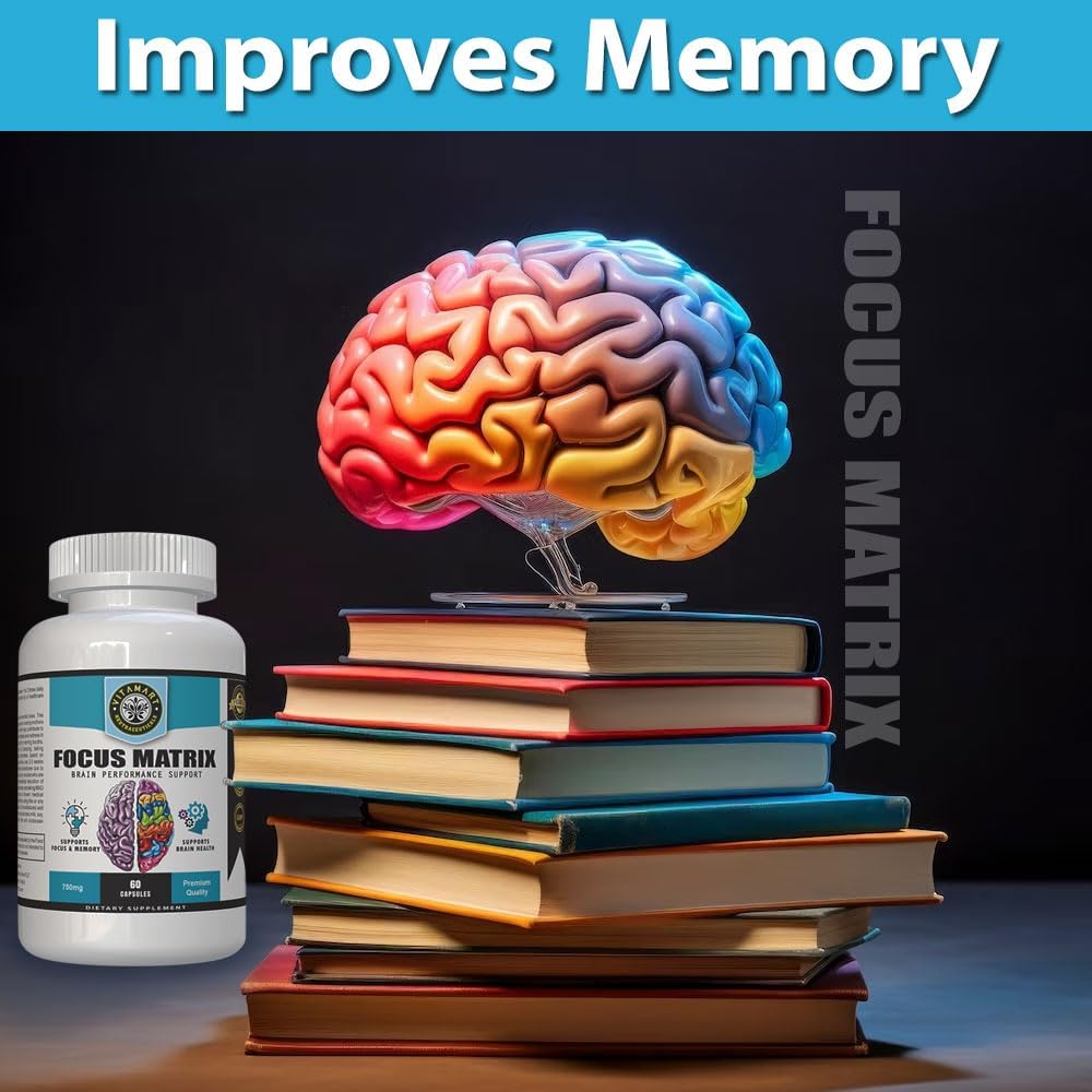 Focus Matrix (1 Bottle) Brain Health Supplement - görsel 8