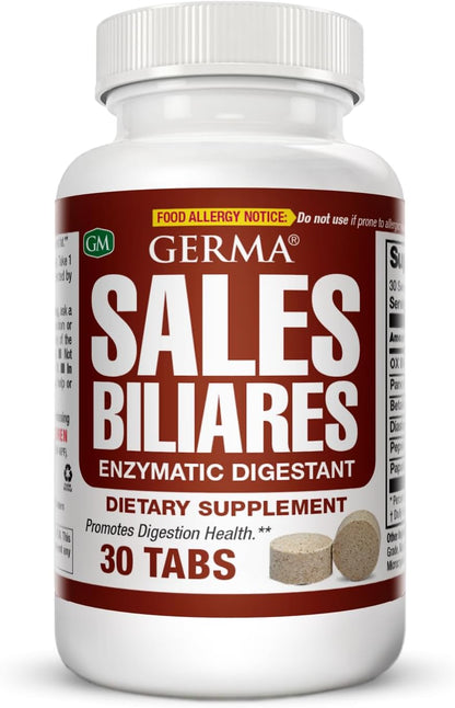 Germa Bile Salts Natural Food Supplement – Liver Support, 30 Tablets