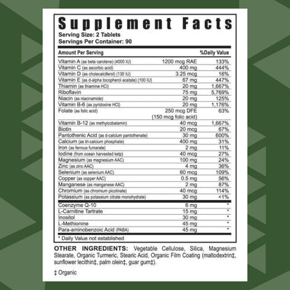 Youngevity Ultimate Daily Mega Multivitamin - 180 Tablets