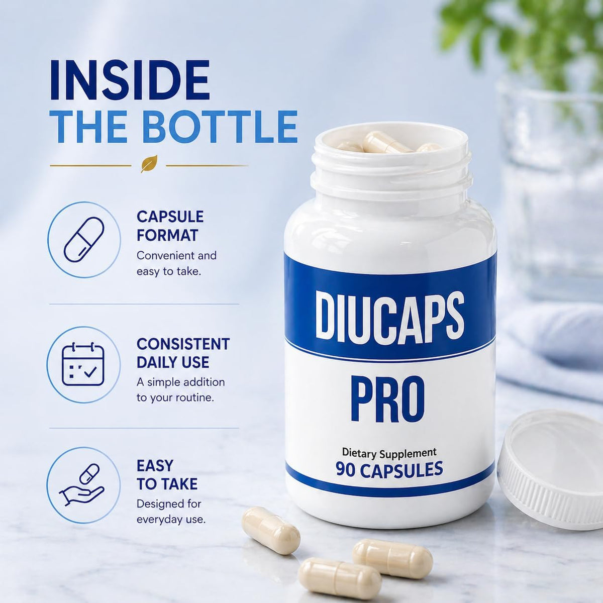Legere Pharmaceuticals Diucaps 90 Capsules - görsel 5