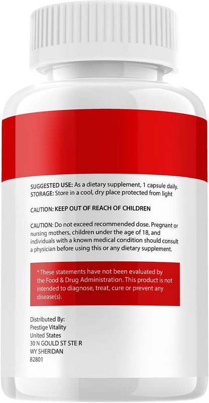 Vitaflow Capsules – Advanced Supplement, All-Natural Formula (2 Pack – 120 Capsules)
