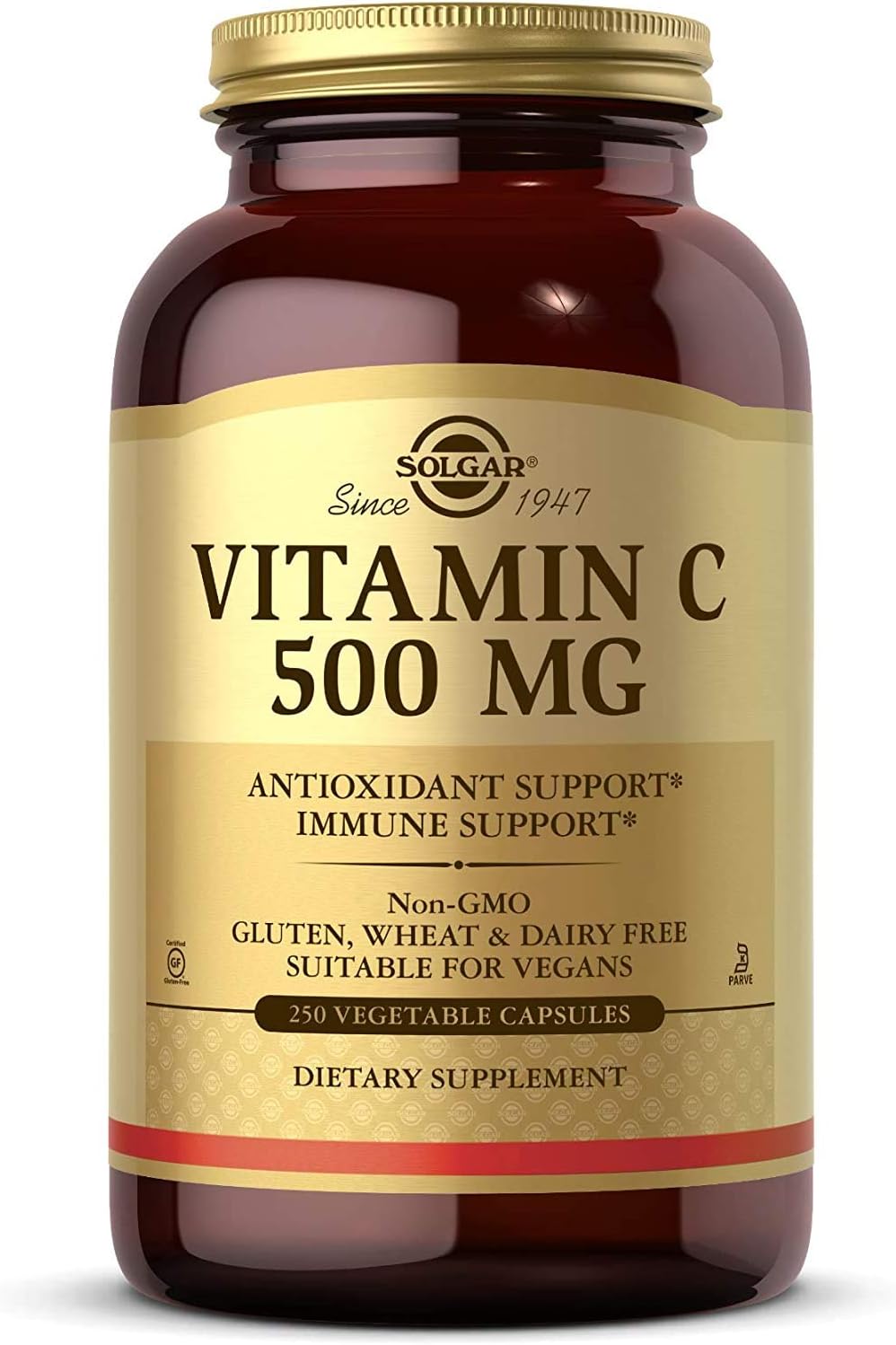 Solgar Vitamin C 500 mg, 250 Vegetable Capsules - Immune and Antioxidant Support - görsel 1