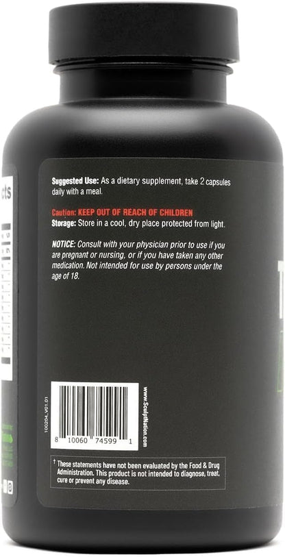 Sculpt Nation - Tribulus Terrestris Supplement with Ashwagandha, Tribulus Extract and American Ginseng Root - 60 Gluten-free Capsules - 2 Pack