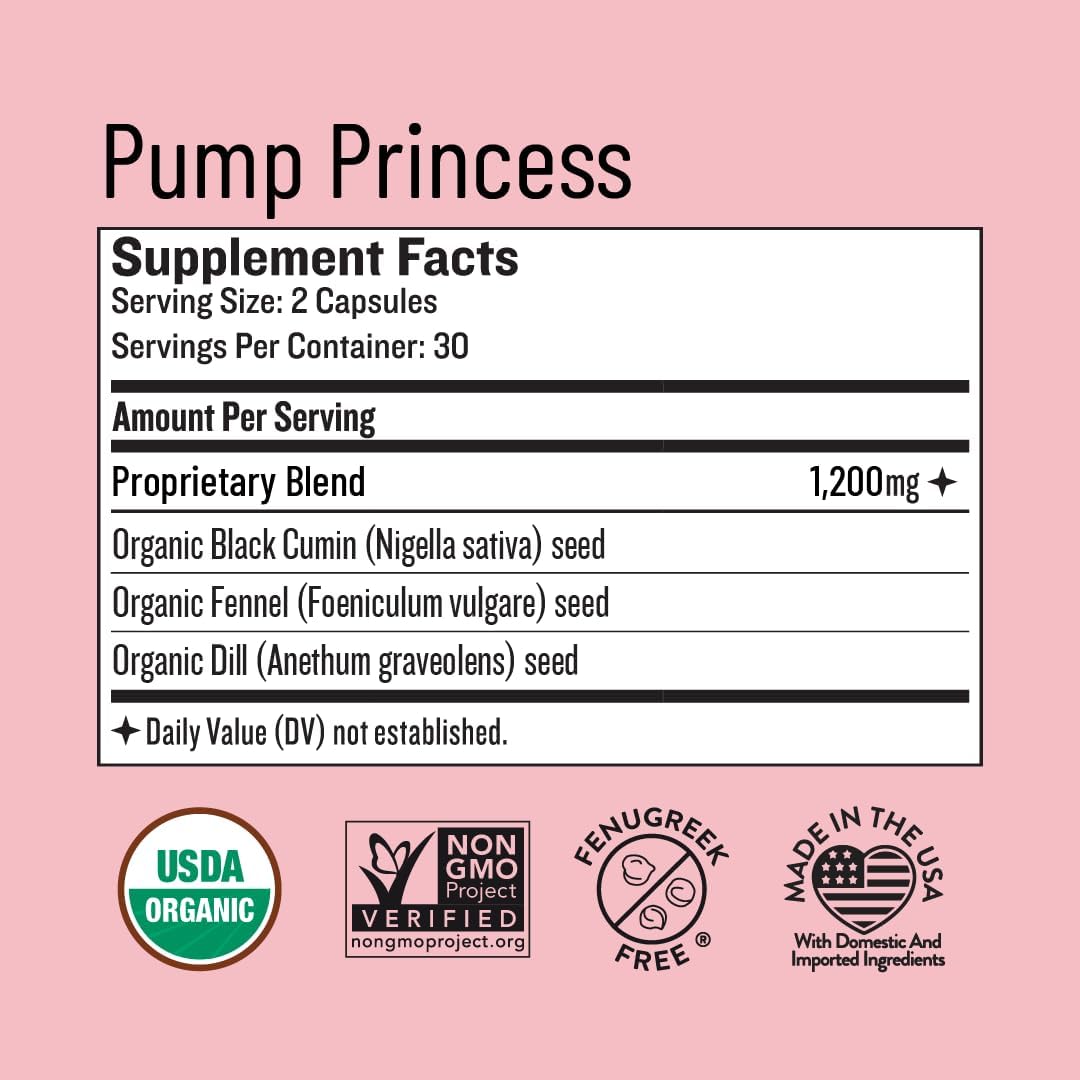 Legendairy Milk Pump Princess Lactation Supplement - Fenugreek-Free - 60 Capsules - görsel 3