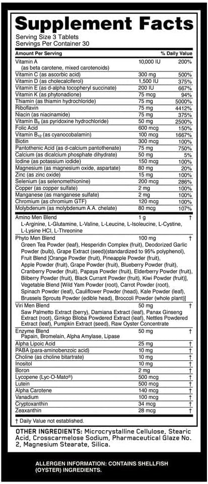 Optimum Nutrition Opti-Men Daily Multivitamin Supplement, 90 Capsules - görsel 5