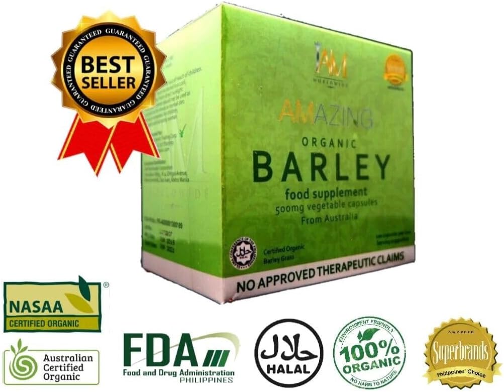 IAM WORLDWIDE Amazing Organic Barley Capsule from Australia 100 Capsules x 500 mg - görsel 7