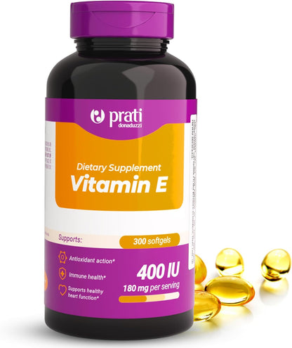Prati Donaduzzi Vitamin E 300 Soft gel capsule Capsules, 400 IU (180 mg dl-Alpha)