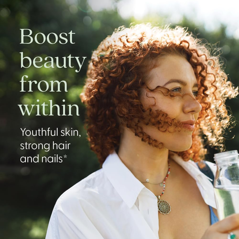 New Chapter Biotin Supplement, Vegan Hair Skin and Nails Vitamins with Fermented Biotin + Astaxanthin - 60 Count - görsel 2