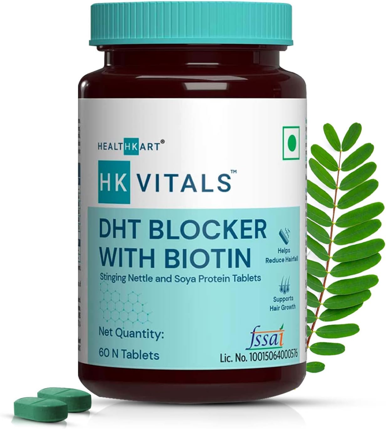 HK Vitals DHT Blocker with Biotin - 60 Tablets - görsel 1