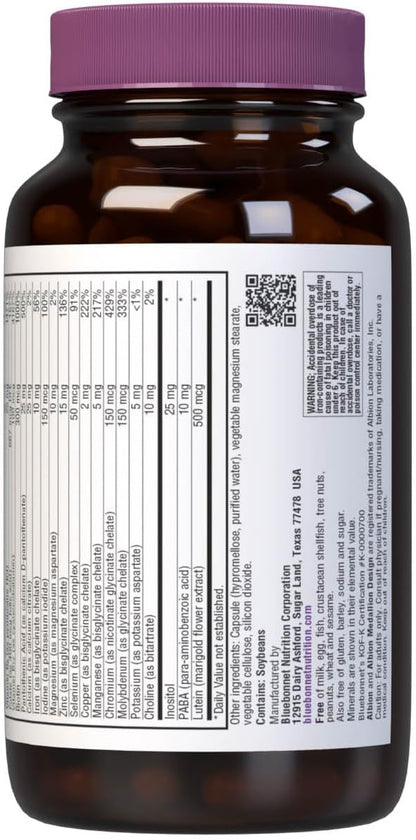 Bluebonnet Nutrition Multi One with Iron - Complete Full Spectrum Multiple Vitamin Supplement