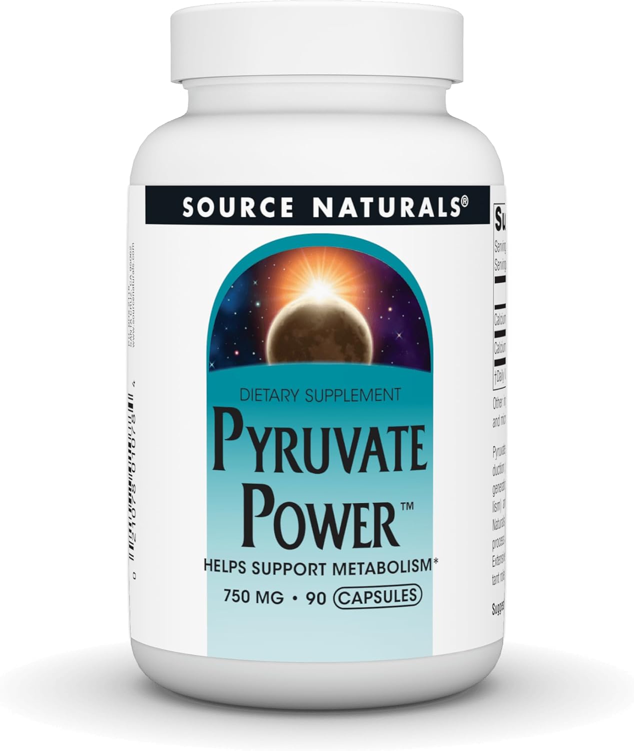 Source Naturals Pyruvate Power - 750 mg - 90 Capsules - görsel 1