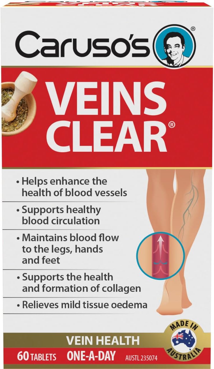 Caruso's Natural Health Veins Clear - 60 Tablets - görsel 1