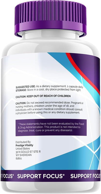 SynapticXR Brain Supplement Capsules – Synaptic XR All-Natural Maximum Strength Formula for Focus Pills, SynapticXR Support and Reviews (1 Pack – 60 Capsules)