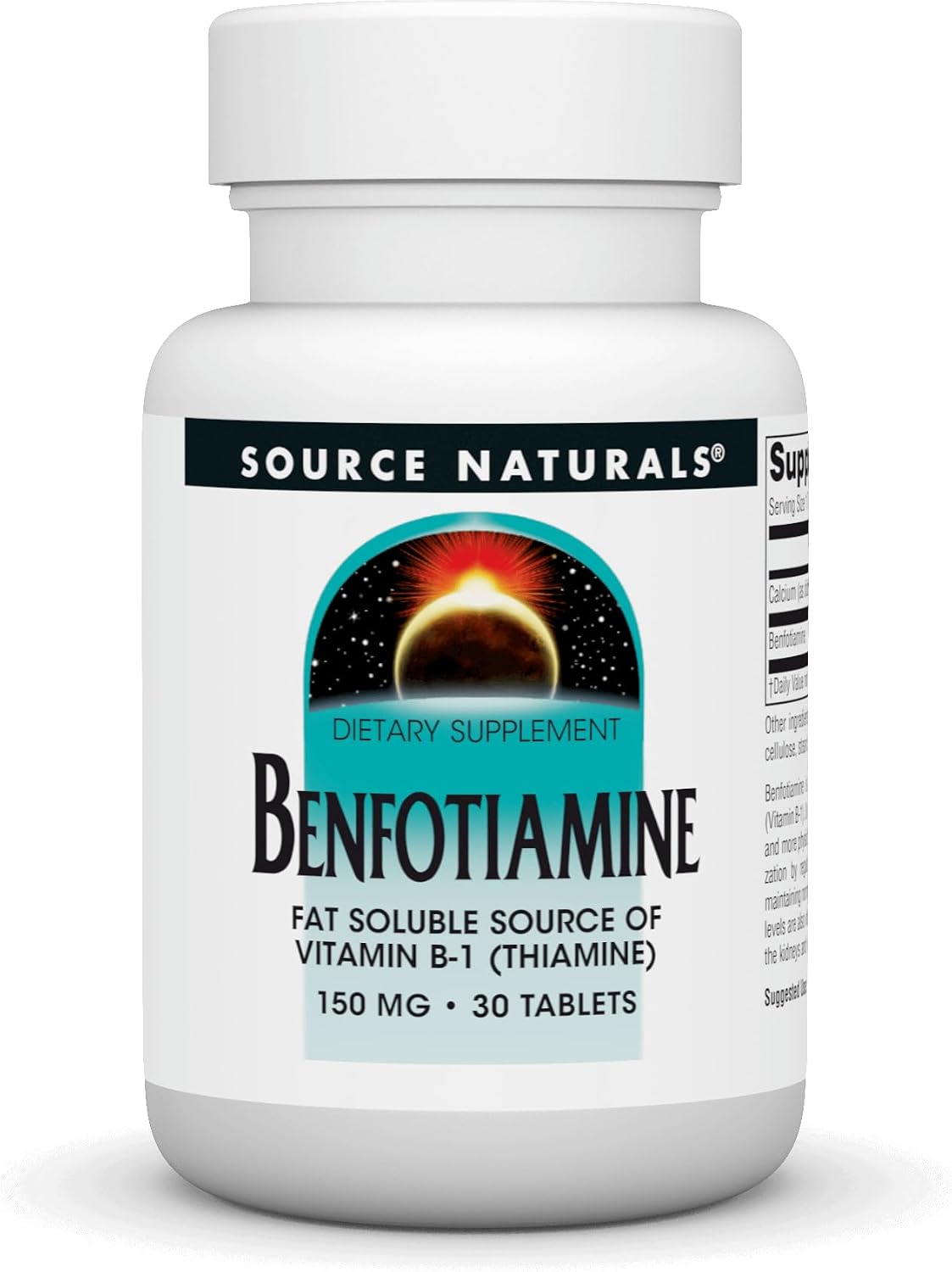 Source Naturals Benfotiamine 150 mg - Fat-Soluble Vitamin B1 (Thiamine) Supplement - görsel 1