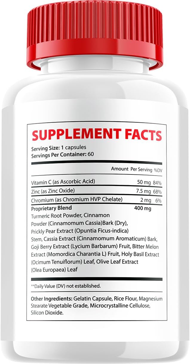Glyco Sync Capsules – GlycoSync Sugar Optimiser Advanced Supplement, All Natural Formula, 60 Capsules - görsel 6