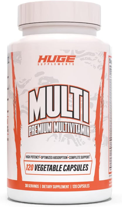 Huge Multi - Men's Multivitamin | High-Performance All-in-One for Athletes (120 Capsules)