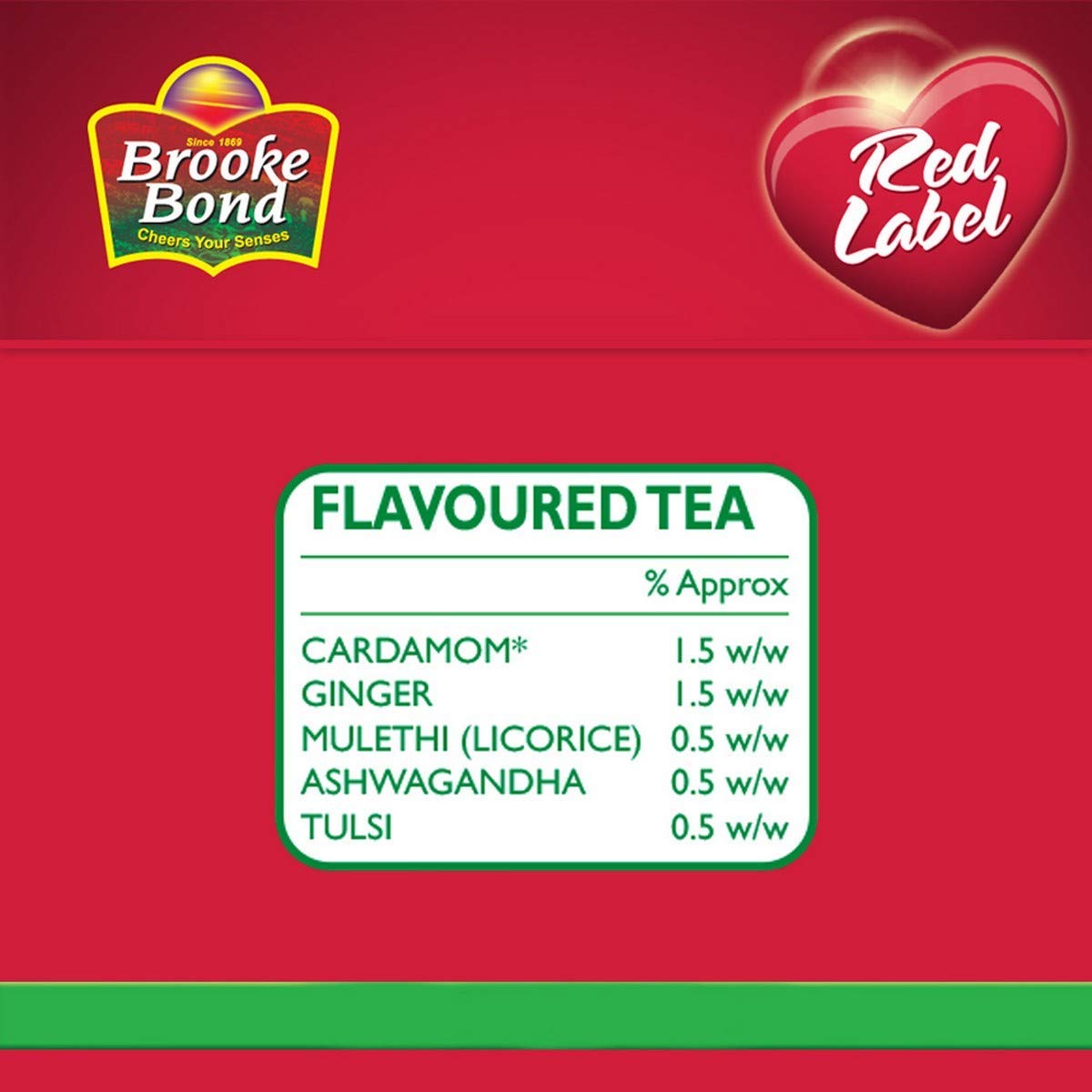 Brooke Bond Red Label Natural Care with 5 Ayurvedic Ingredients - 2-Pack (2 x 250g) - görsel 3