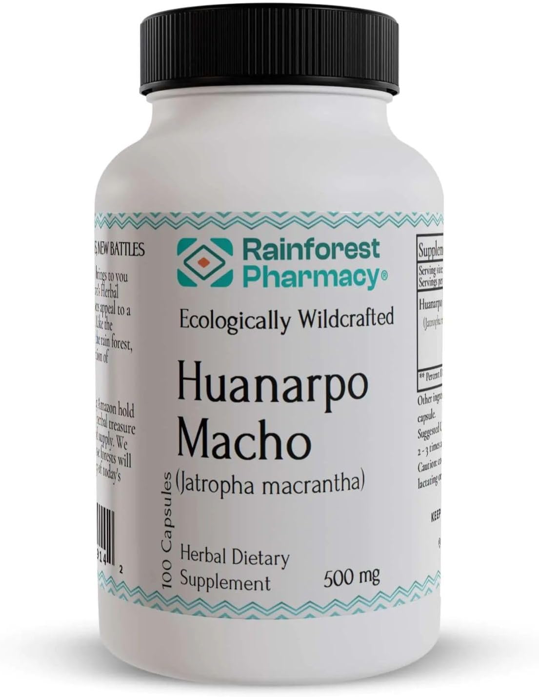 Huanarpo Macho Capsules 500mg – Herbal Supplement for Male Vitality (100 Vegetarian Capsules) - görsel 1