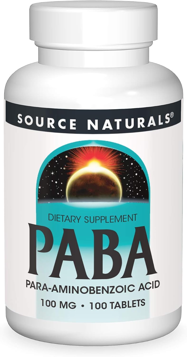 Source Naturals PABA (para-Aminobenzoic Acid) 100 mg - 100 Tablets - görsel 1