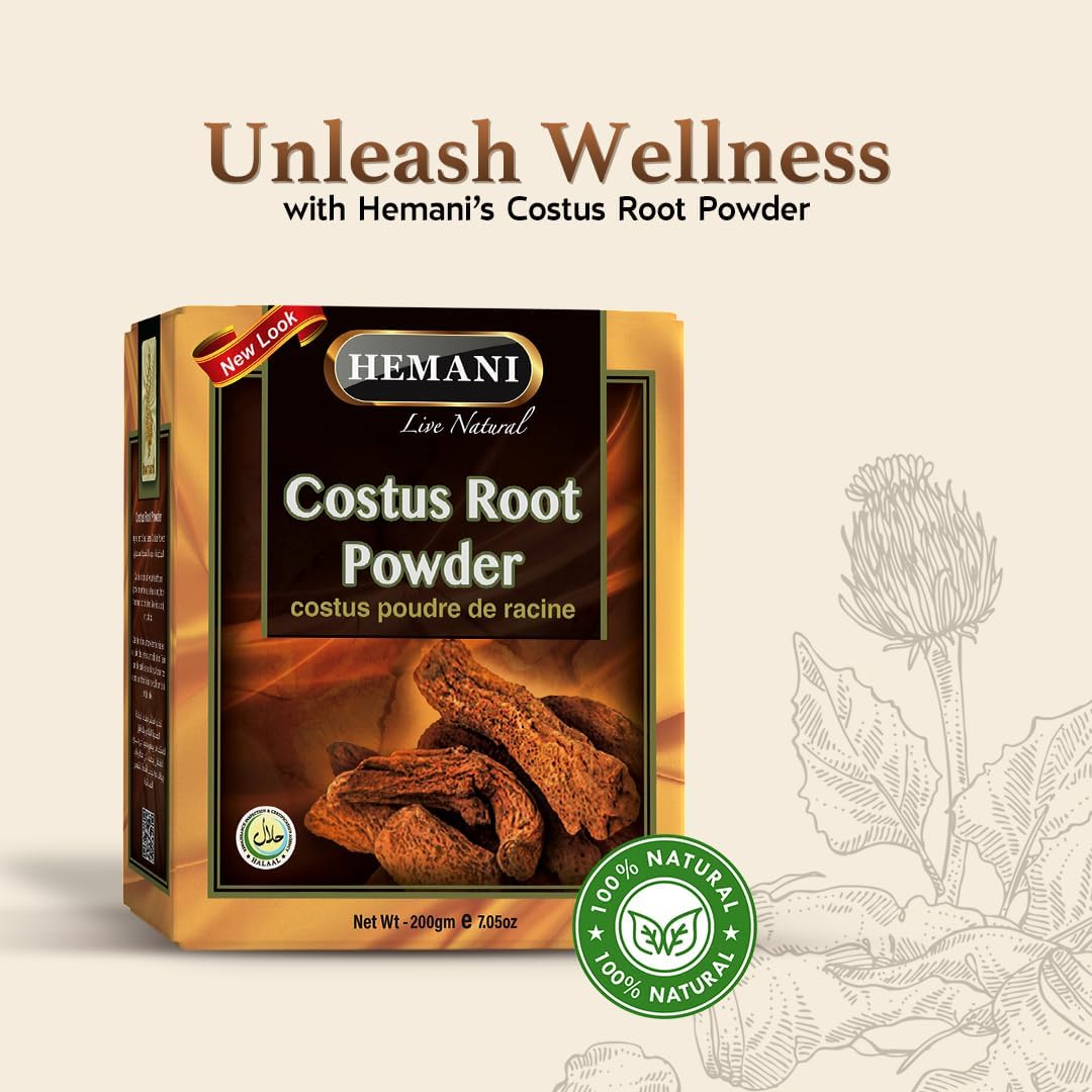 Hemani Costus Root Powder 200g - Qust Al-Hindi Prophetic Medicine Herb - görsel 3