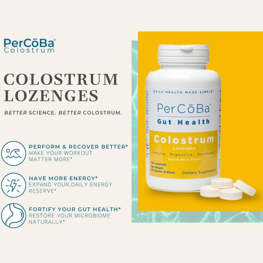 Bovine Colostrum Lozenges - 100 Count - First Milking Supplement - Berry Flavoured - görsel 2