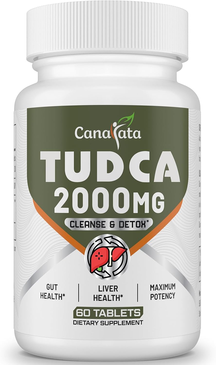Canarata TUDCA 2000mg - Liver Support Bile Salts Supplement, 30 Tablets - görsel 1