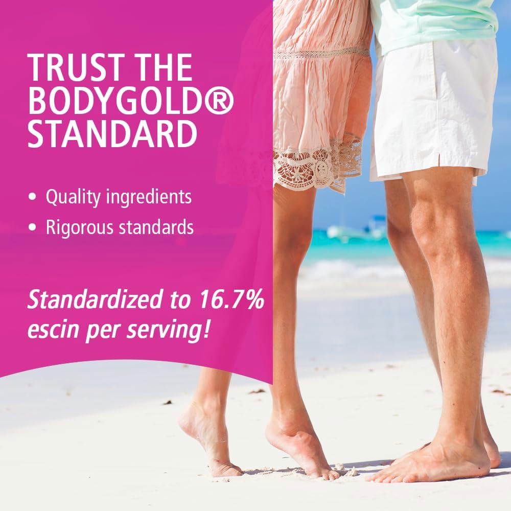 Body Gold Venastat - Leg Vein Support Supplement with Horse Chestnut & Diosmin, 105 Capsules - görsel 5