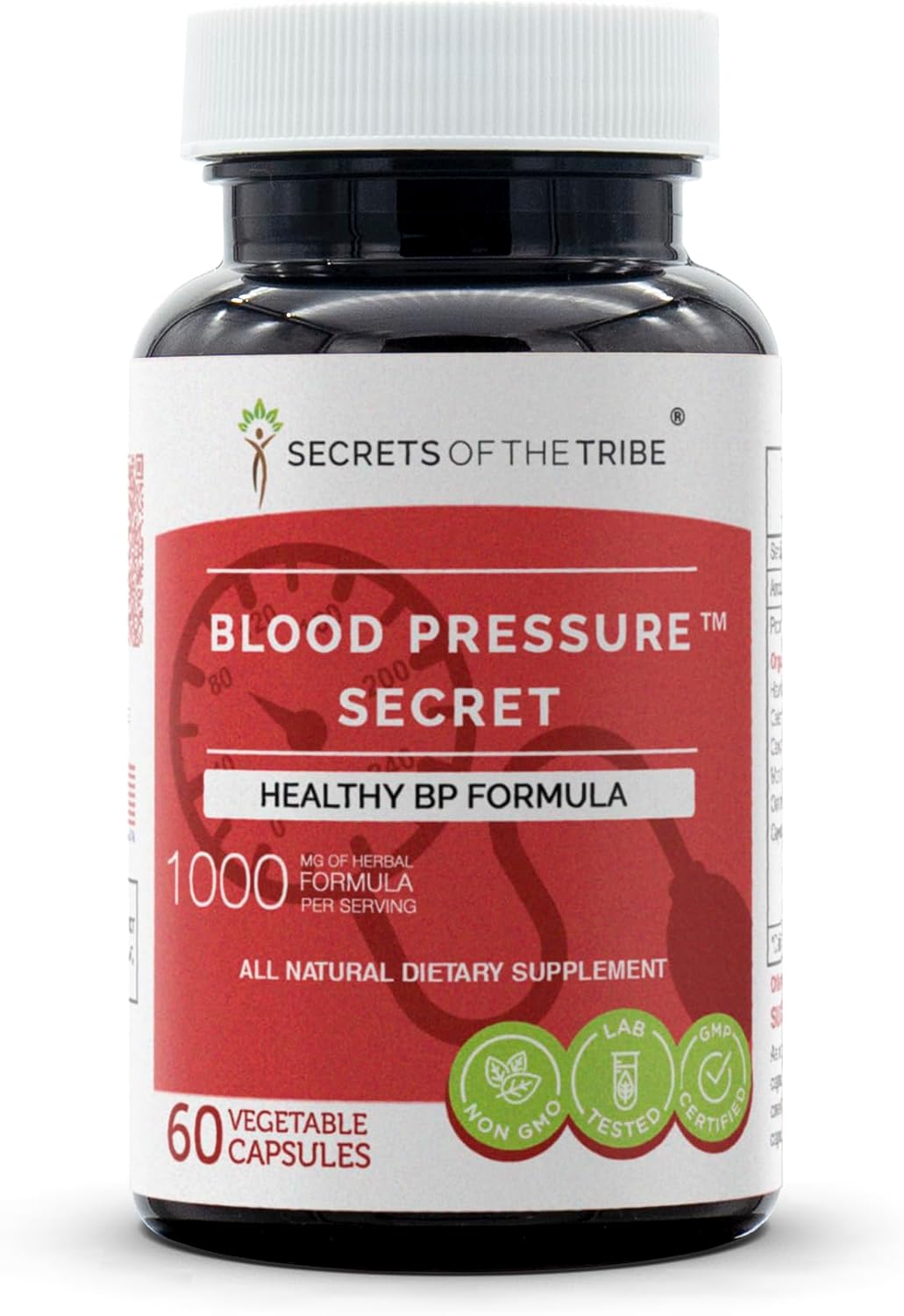 Secrets of the Tribe – Blood Pressure Secret, Healthy Circulation Formula, Herbal Supplement Blend (60 Capsules) - görsel 1