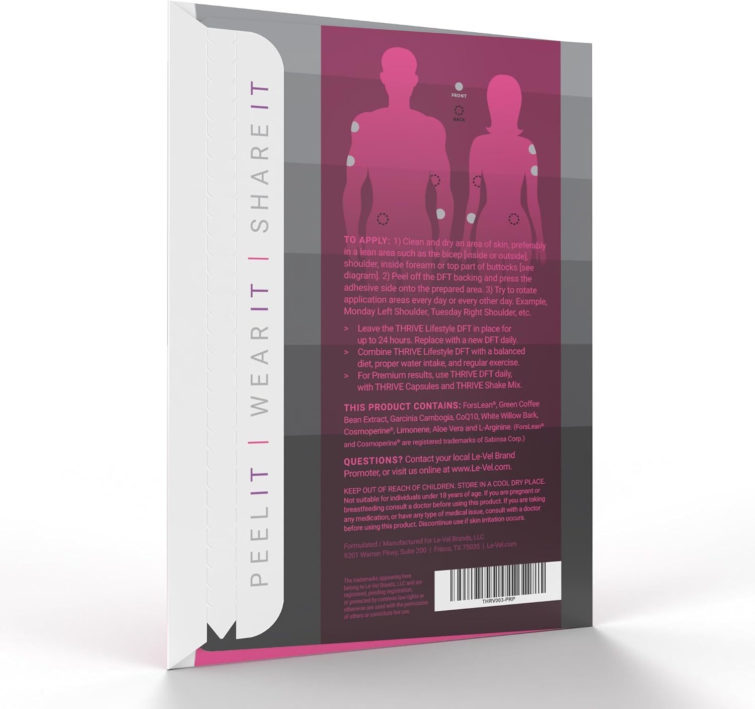 Thrive DFT Wellness Patches - Classic General Wellness Support - Purple (30 Patches) - görsel 2