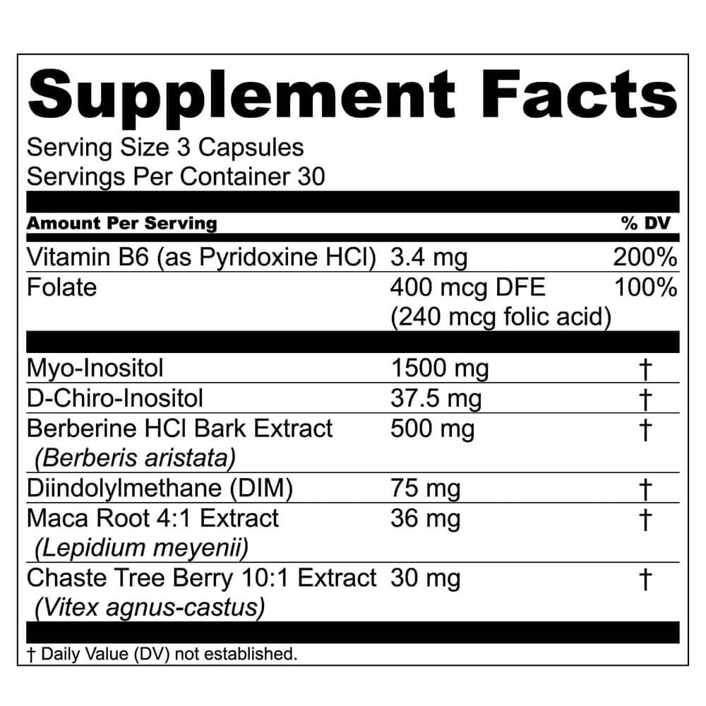 Live Conscious Beyond Hormone Daily Menopause & PMS Supplement - Metabolism Support & Healthy Oestrogen Balance for Women - Berberine, DIM, Chasteberry, Maca Root, Myo & D-Chiro-Inositol - 90 Capsules - görsel 6