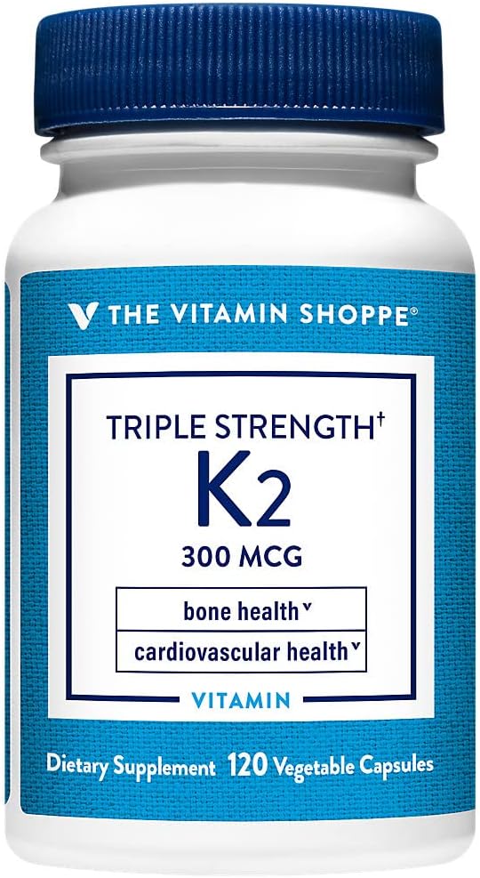 The Vitamin Shoppe Vitamin K2 MK-7 300mcg Triple Strength – Bone & Heart Health - görsel 3