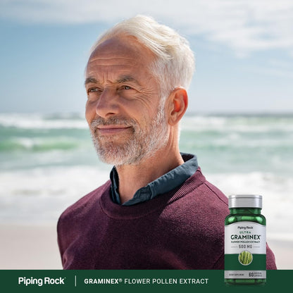 Piping Rock Graminex Flower Pollen Extract | 500 mg | 60 Capsules